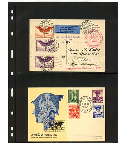 Amazon.com: Lighthouse 64 Page Leather Stamp Stockbook with